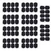 80Pcs Sax Mouthpiece Pad Silicone Black Cushion Patches Wind Instrument Accessories Thick 0.5mm