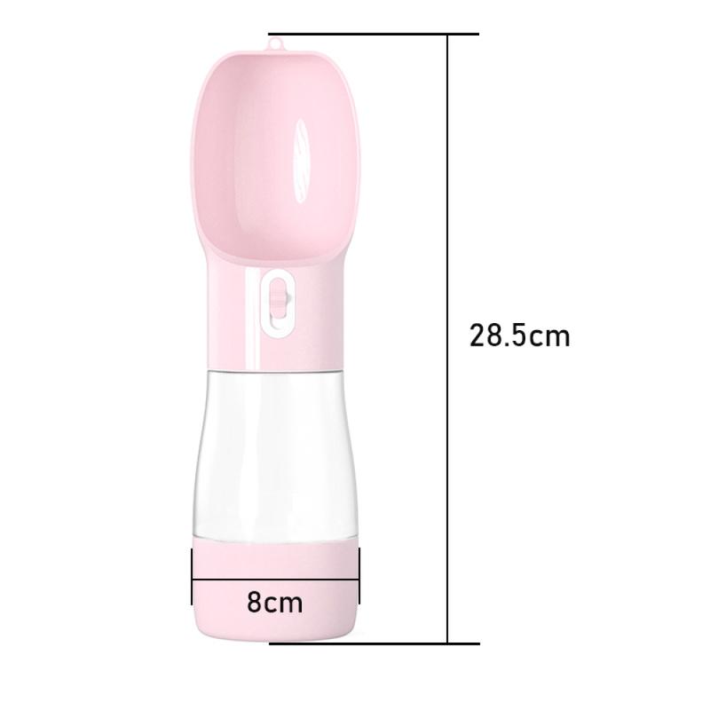 Pet 2-in-1 Dog Water Bottle Food Container for Small Medium Dog Cat Portable Leakproof Drinking Bowl Outdoor Hiking Pug Supplies