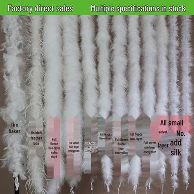 White Feather Trim for DIY Festive Decorations & Costume Accents