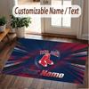 Custom Rug Boston Red Sox Pattern Print Name Text Soft Non‑Slip Floor Carpet for Home Indoor Decoration