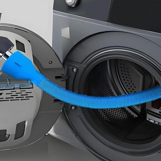 Vacuum Cleaner Pipe Head, Dryer Vent Cleaning Attachment for Narrow Gaps, Universal Compatibility Stretch Connector Compatible with Most Vacuum