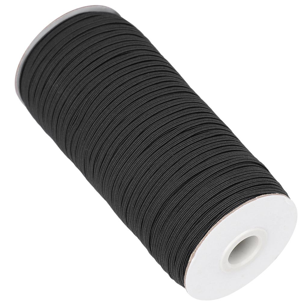 Elastic Band DIY Strap Rope High Elasticity Clothing Sewing Embroidery Supplies 180MBlack