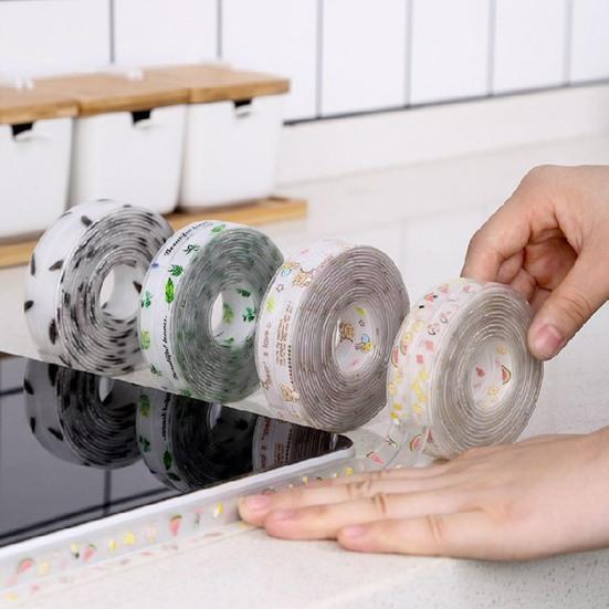 

Мультяшная прозрачная наклейка, самоклеящаяся кухонная водонепроницаемая герметичная наклейка на стену