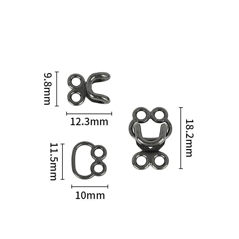 10 Pairs Metal Invisible Garment Hook Jeans Pants Skirts Adjust Clasp Decoration Buttons Diy Sewing Crafts Accessories