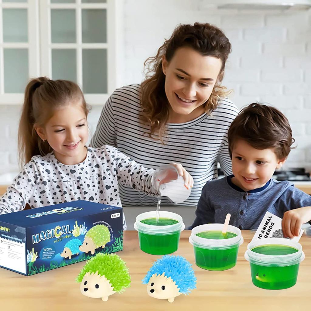 sdaymol Crystal Growing Kit for Kids 2 Colors Grow from a Hedgehog Science Experiment Kids Crystal Science Kit for Teens STEM Gift for Boys Girls - &