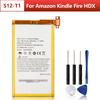 Rechargeable Lithium Battery For Amazon Kindle Fire HDX 7 C9R6QM Kindle Fire HDX S12-T1 S12-T1-S E-Reader Battery 4550mAh