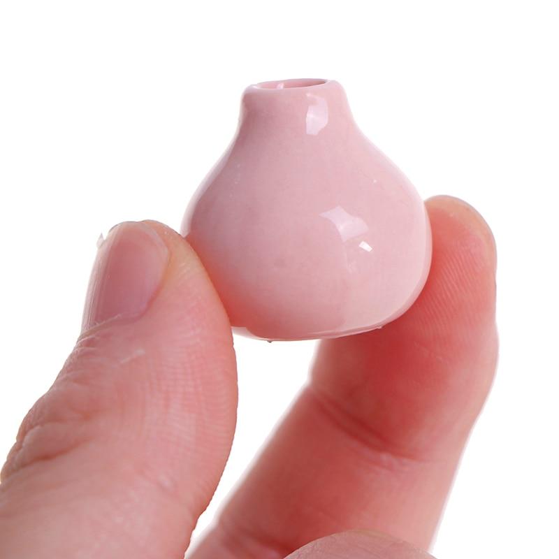 2 шт./компл. 1:12 Кукольный мини-керамический горшок для украшения кукольного дома — фото 5