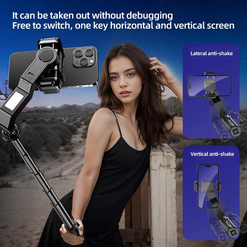 Handheld Gimbal Stabilizer For Smartphone Camera Selfie Stick Tripod Stand With Wireless Remote For Iphone Android