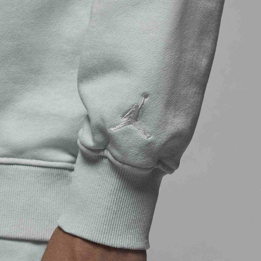 Jordan Tatum Crew Neck Comfortable Casual Sweatshirt Men Sweatshirt Light-Blue Gray HF7846-028