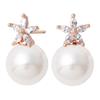 14K Gold Filled Pin Pentas Women's Daily Simple Pearl Earrings