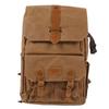 Camera Backpack Khaki Canvas and Oxford High Capacity Adjustable Waterproof Photography Backpack