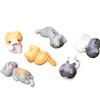 6pcs Garden Decorations Lovely Wonderful Plastic Cartoon Cat Micro Landscape