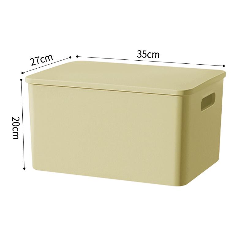 Plastic Storage Box with Lid - Ideal for Clothes, Snacks, and Sundries