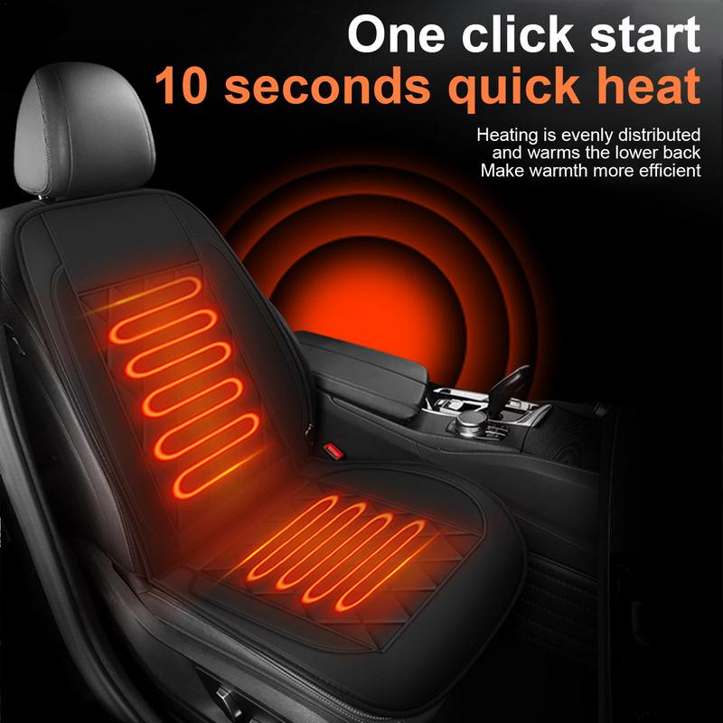 Heated Seat Cover Electric Heating Pad For Car Seat Warm Seat Cushion 12V Auto Fast Heating Seat Cushion For Winter Heated Seat