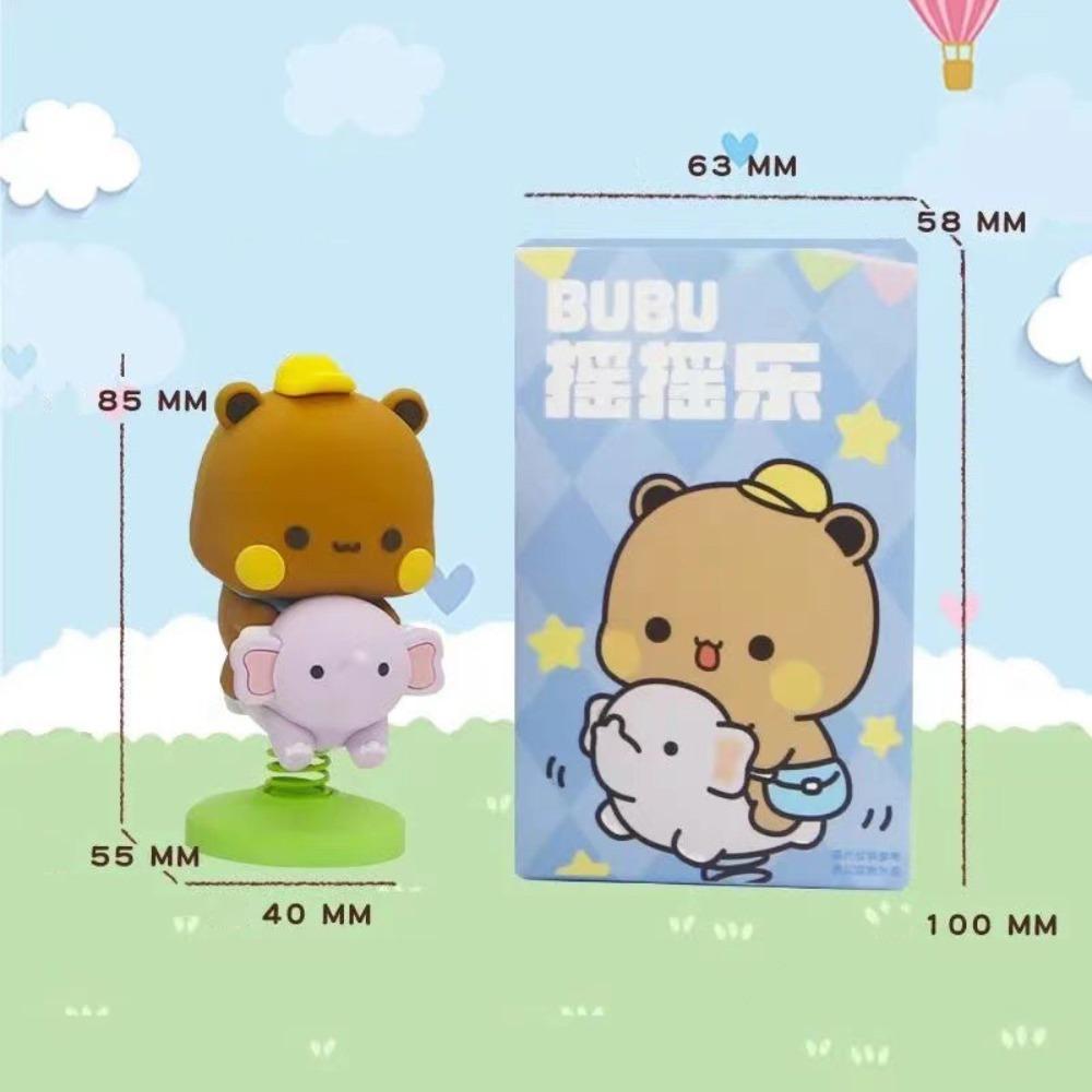 PVC Bubu Dudu Bear Model Toy Shaking Head Auto Center Console Ornament  Car Home