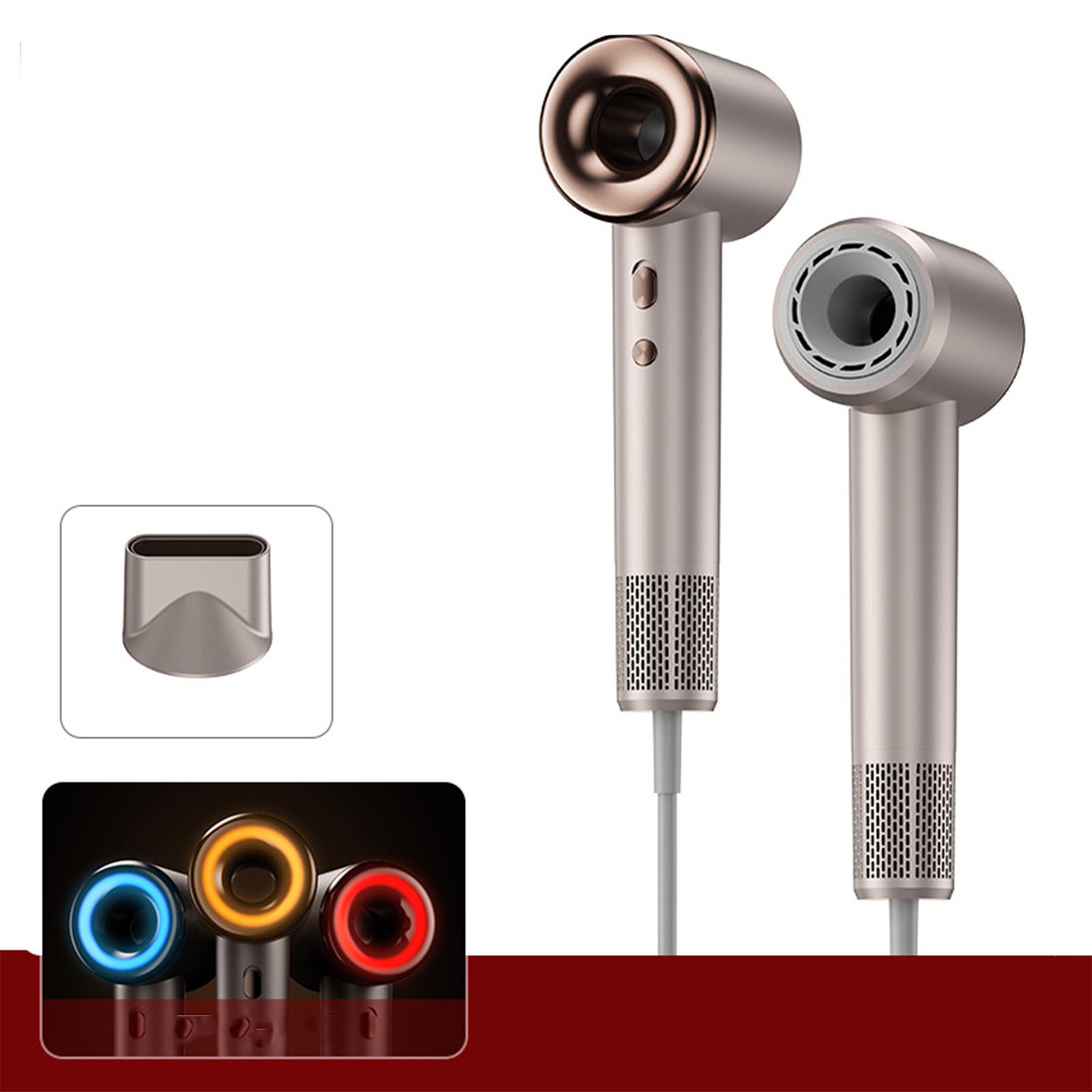 

Negative ion hair dryer with high power, quick drying and no leaves to damage hair EU plug серый