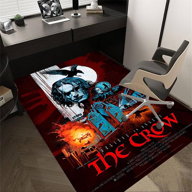 

1pc The Crow Raven Carpet, Office Rug Outdoor Mat Home Decor Area Carpet Festival 60cm by 90cm