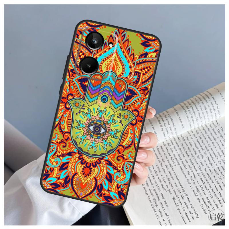 Hamsa Hand of Fatima For Realme GT5 GT Neo 5 9 10 11 12 Pro Plus C30 C31 C33 C35 C25s C21Y C51 C53 C55 C67 Case