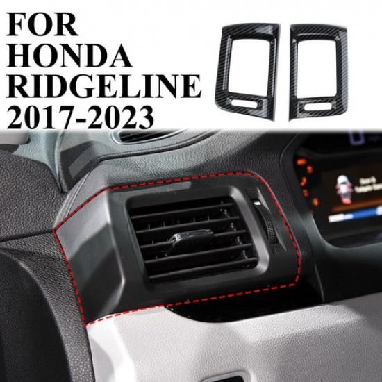 

Carbon Fiber Style Dashboard Side Air Vent Outlet Cover Trim For Honda Ridgeline