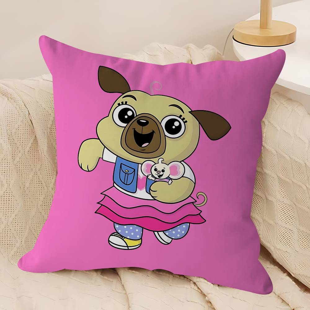 Kreslený C-Chip A P-Brambora Polštář Dárek Domácí Kancelář Dekorace Ložnice Pohovka Autopotah 45x45