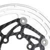 Bike Brake Disc Rotor Heat Dissipation Lightweight Carbon Fiber Steel with 6 Bolts Floating Disc Brake Rotor for Mountain Bike Road Bike