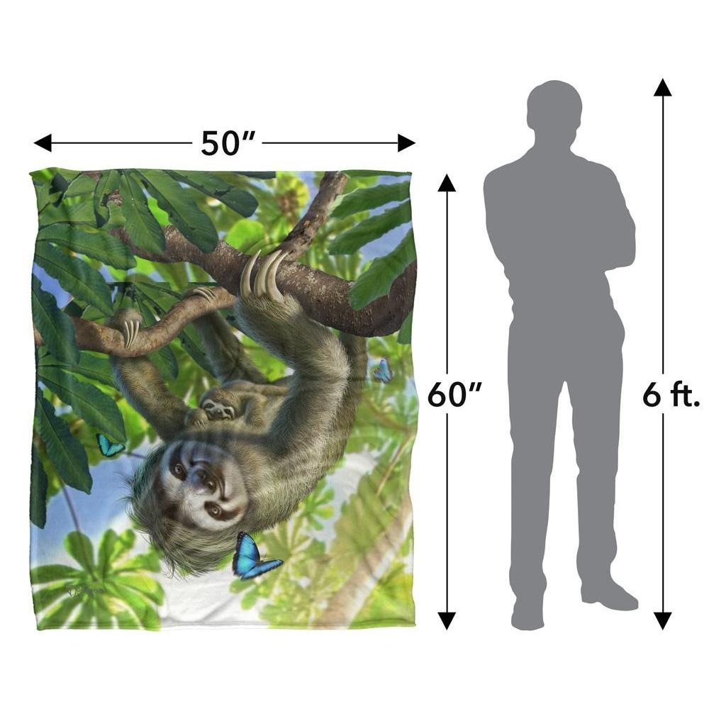 JQ Licensing Family Sloth Supersoft Blanket
