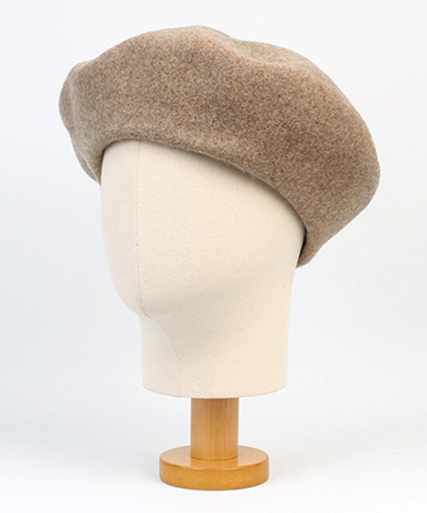 Yunibeosyeolkemiseuteuli Wool Beige Overfit Beret Overfit Wool Beanie