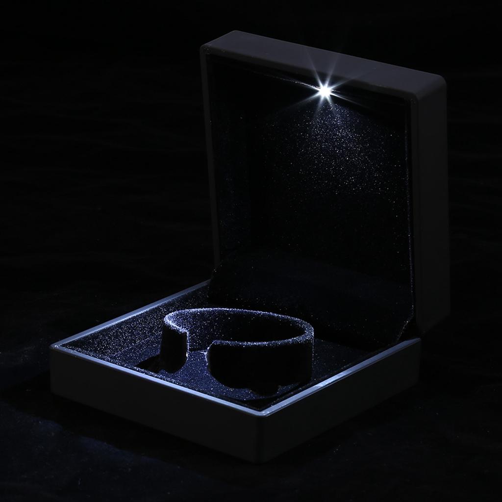 LED Lighted Bracelet & Bangle Wedding Jewelry Display Case Gift Storage Box (Bracelet Box)