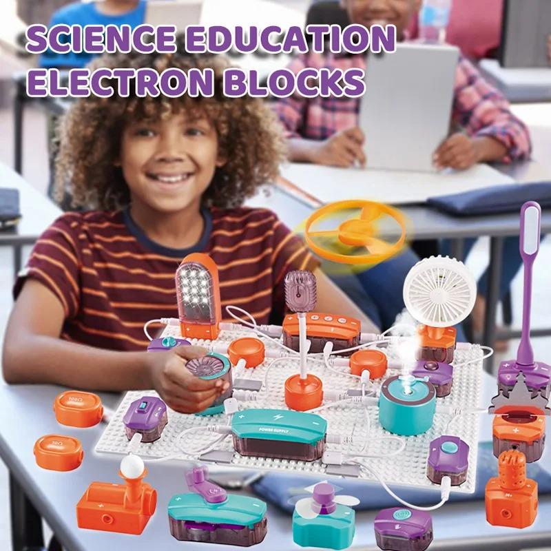 DIY Electronic Circuit Building Blocks - Kids Science Experiment Toy, Boost Children's Thinking Skills