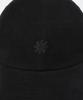 Olai [Unisex Big Size Small Fit] Washed Cotton Logo Ball Cap_All Black