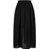 Annaou Minimalist Slit Midi Skirt
