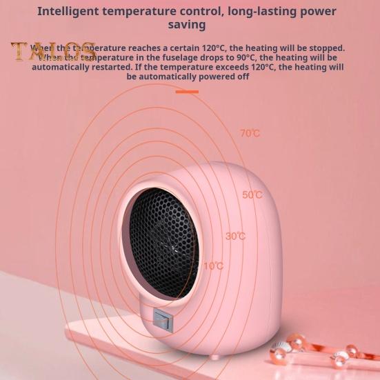 Home Small Space Heater Quick Heating Temperature Adjustable Quiet Operation Cold Weather Warming Machine Room Heater