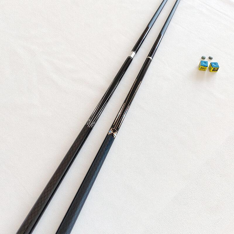 10mm 11.5mm 13mm Carbon Fiber Black Tech Pool Cue Snooker 8-Ball 9-Ball Cue Stick 1/2 Split Billiard Cue Stick