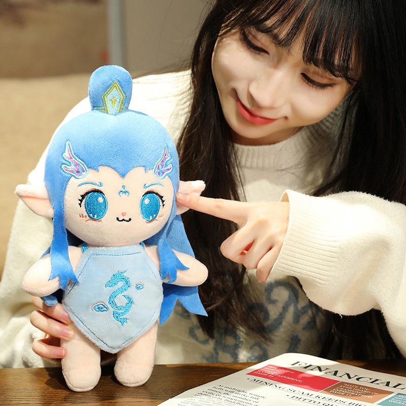 Nezha Plush Toy: Cute Third Prince Doll, Stuffed Comfort Toy, Ideal Children's Birthday Gift