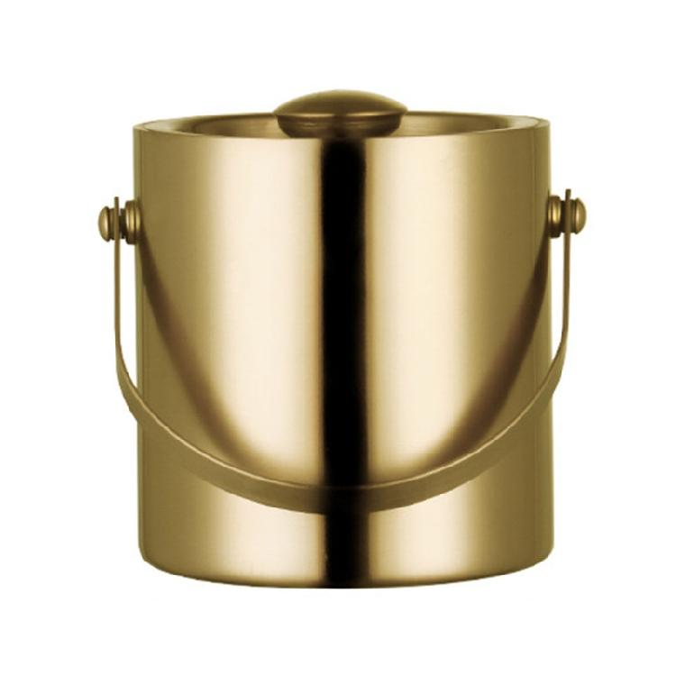 3 Liter Double Thermal Insulation Nordic Bar KTV Stainless Steel Ice Bucket