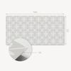 Vinyl Panel With A Motif For Easy Wall Transformation 100x50 Cm Floral Pattern In A Mesh