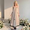 1011 spring and summer new ice silk pajamas small fresh backless suspender pajamas women's loose girl sexy pure desire long dress