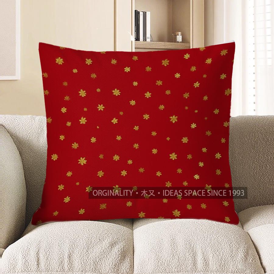 

Home Decor Golden Star Pattern Decorative Pillow Cover Pattern Cushion Cover Suitable for Sofa Bedroom Car Pillow Cover 40x40cm
