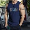 Summer New Fashionable Design Printed Sleeveless T-shirt for Men's Fitness Training Basketball Vest Loose Quick Drying Top