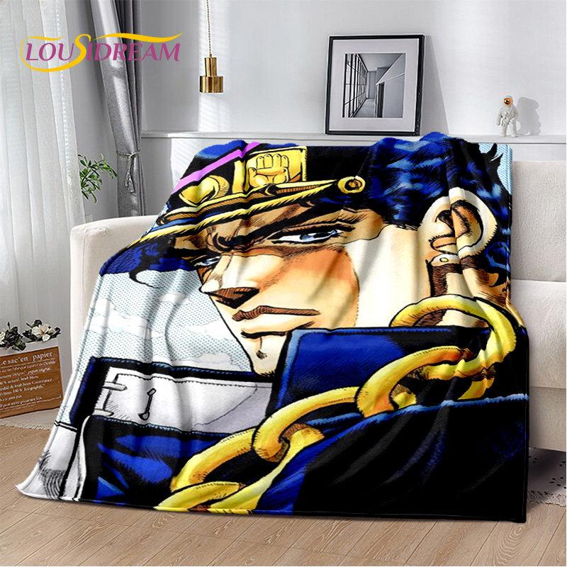 jojo's Bizarre Adventure Anime Soft Plush Blanket,Flannel Blanket Throw Blanket for Living Room Bedroom Bed Sofa Picnic Cover 3D