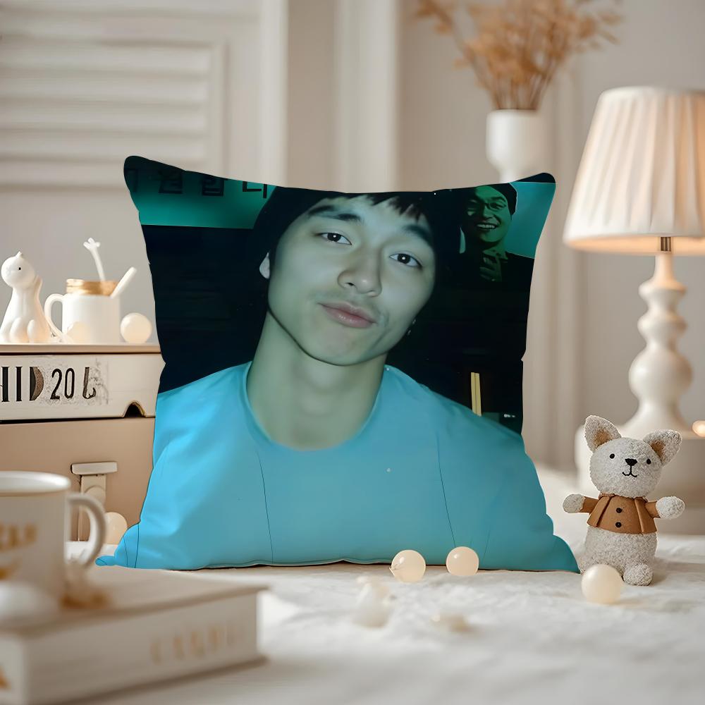 Actor Gong Yoo Cushion Cover Pattern Printed Pillowcase For Living Room Sofa Cushion Cover & Bedroom Decor