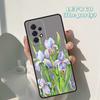 Blue Iris Flower phone case For Samsung Galaxy A42 A31 A40 A51 A71 A32 A80 A91 A52 A72 A73 A20e A21S A50 A70 A11 A12 Cover