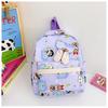 Kids Unisex Versatile Backpack With Fun Cartoon Patterns For School Playtime And
