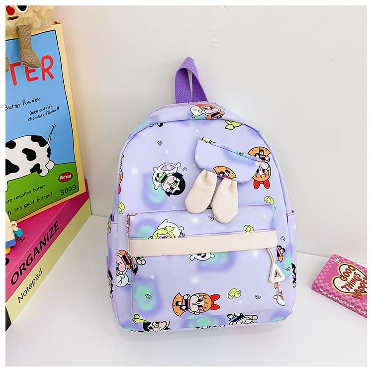 Kids Unisex Versatile Backpack With Fun Cartoon Patterns For School Playtime And