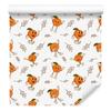 Retro White and Peach Wallpaper for Living Room and Bedroom 50x1000