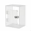 Acrylic Savings Box with Lock Lockable Clear Money Key Transparent Piggy Bank for Adults,