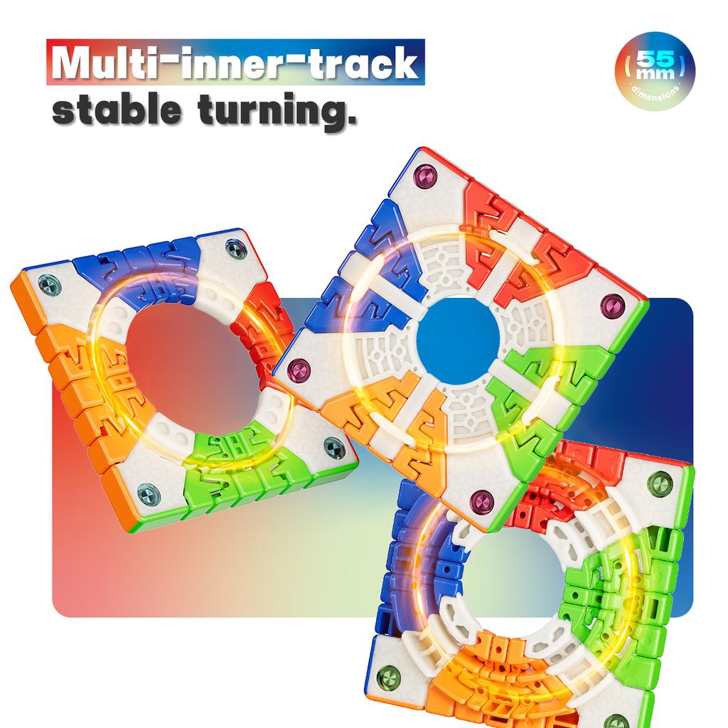 Taschen MINI 7x7 Magnetischer Zauber-Speed-Würfel Stickerlos 7x7 Professionelles Fidget-Spielzeug