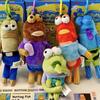 Echte Bikini Bottom Buddies Serie Lustiger Plüschanhänger Blindbox Trendige Puppensammlung Cartoon Rucksackanhänger Überraschungsgeschenk