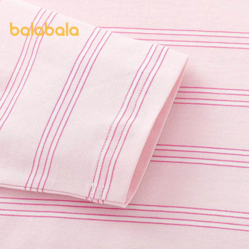 Balabala Unisex Striped Long-Sleeve T-Shirt