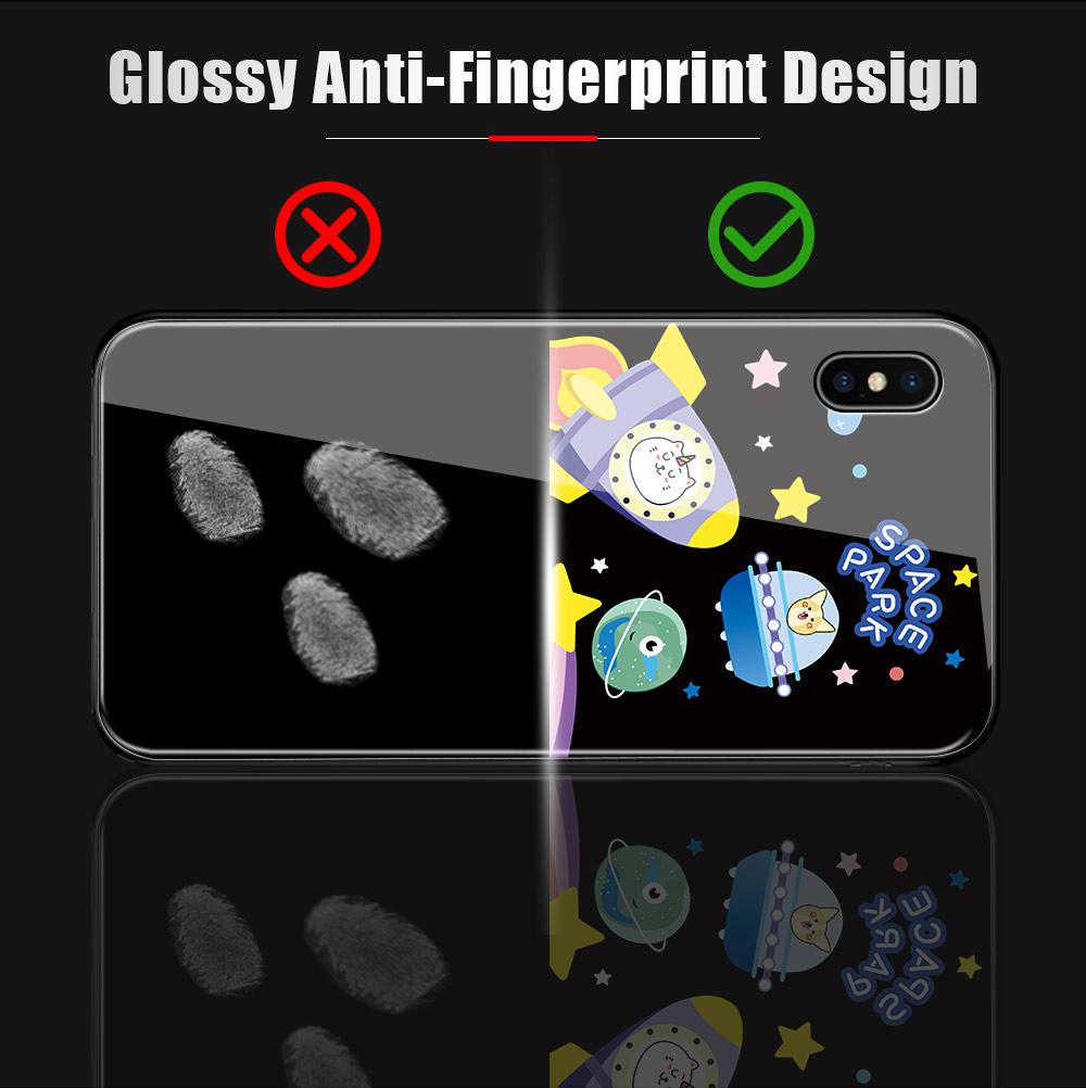 Чехол для телефона из глянцевого стекла для Honor X8 X9 X9a P20 P30 P40 P50 Pro Infinix Hot 12i 40i Smart 8 Pro Vivo V23e V25e Cartoon Moon Sun Space Planet
